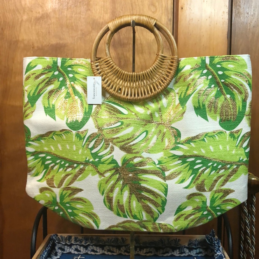 Francesca’s Handbag. NWT. 19” Wide X 18.5” Tall.